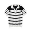 Stripe Knit Polo