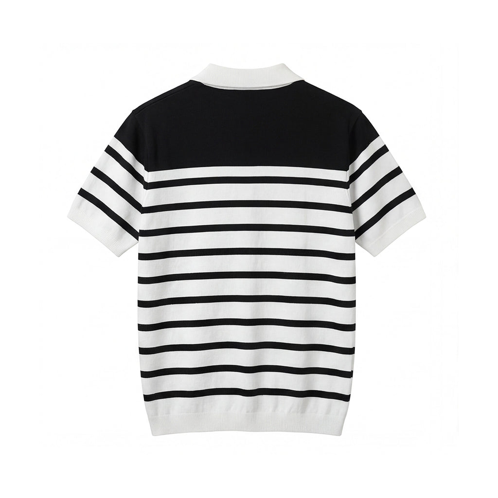 Stripe Knit Polo